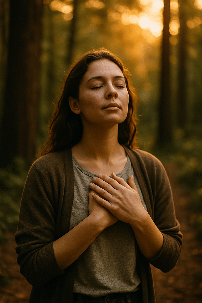 Deep‑breathing prayer calms anxiety