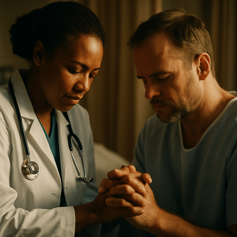 Bible verses for anxiety before surgery remind patients God is near