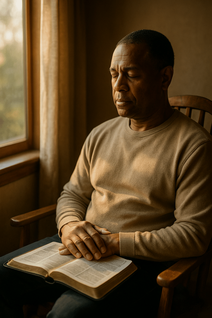 Intentional stillness invites Scripture and science to soothe nerves.