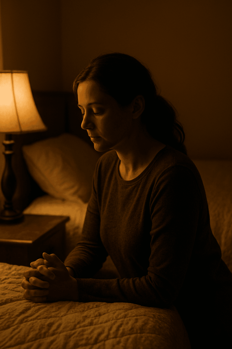 Restorative rest helps the body absorb peace