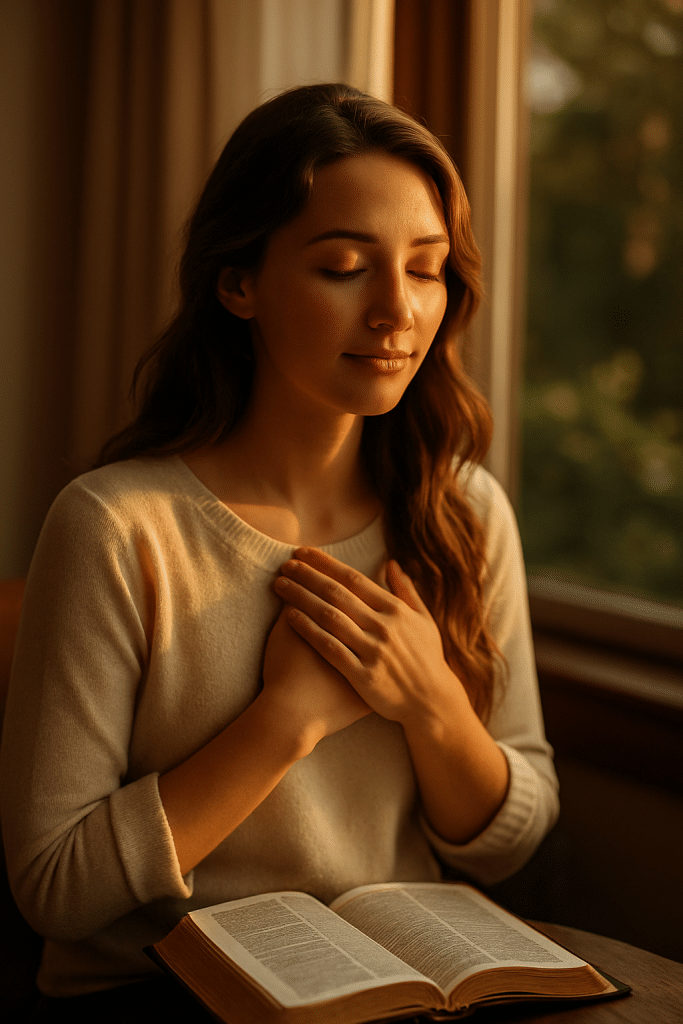 How to stop intrusive thoughts about death—visualising the calm Christ offers.