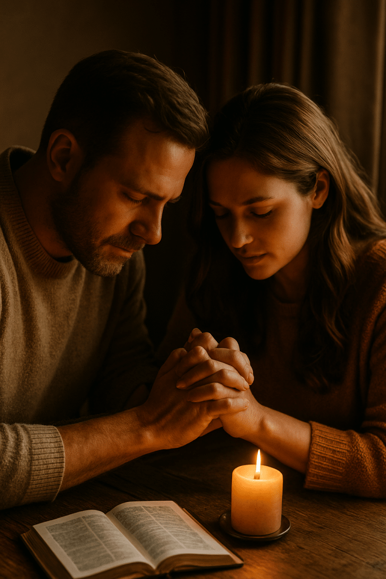 Breath prayer calms intrusive thoughts about death.