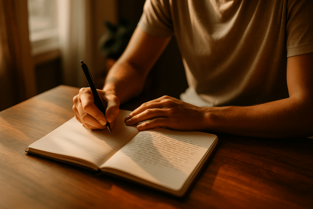 Journaling strengthens natural anxiety relief