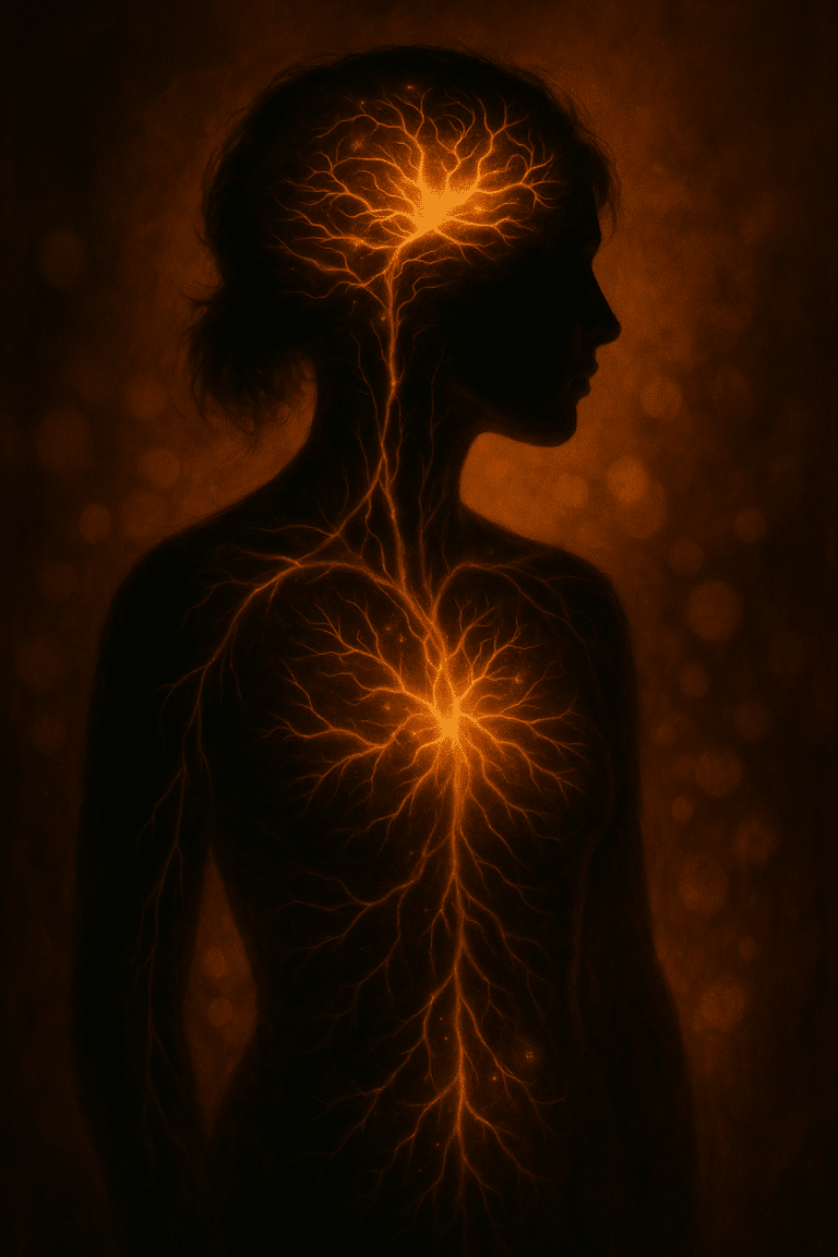 Graphic showing the key signs of nervous system dysregulation in body and mind