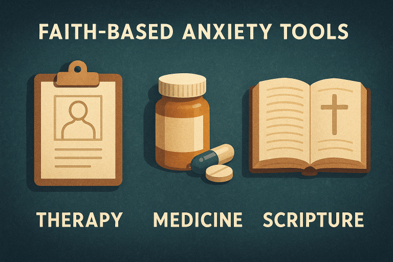 Faith-based anxiety tools: therapy, medicine, and Scripture