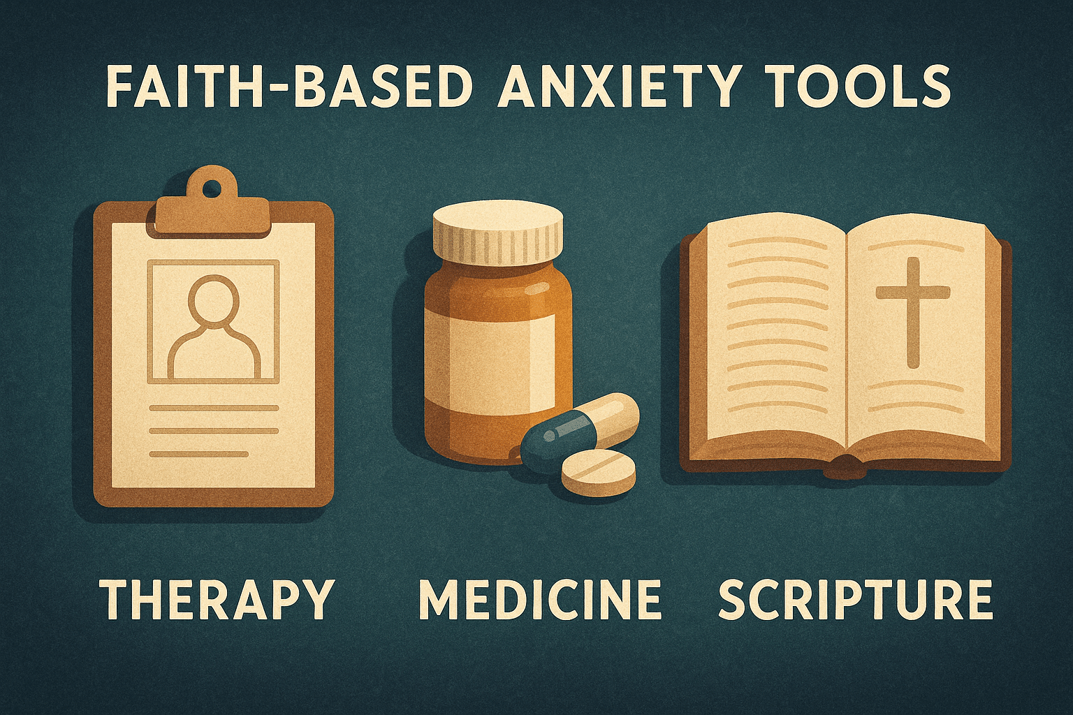 Faith-based anxiety tools: therapy, medicine, and Scripture