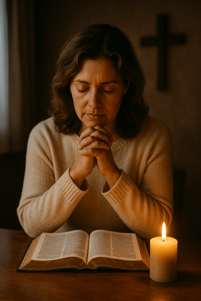 Biblical mindfulness breath prayer supports Christ-centered mindfulness during stress