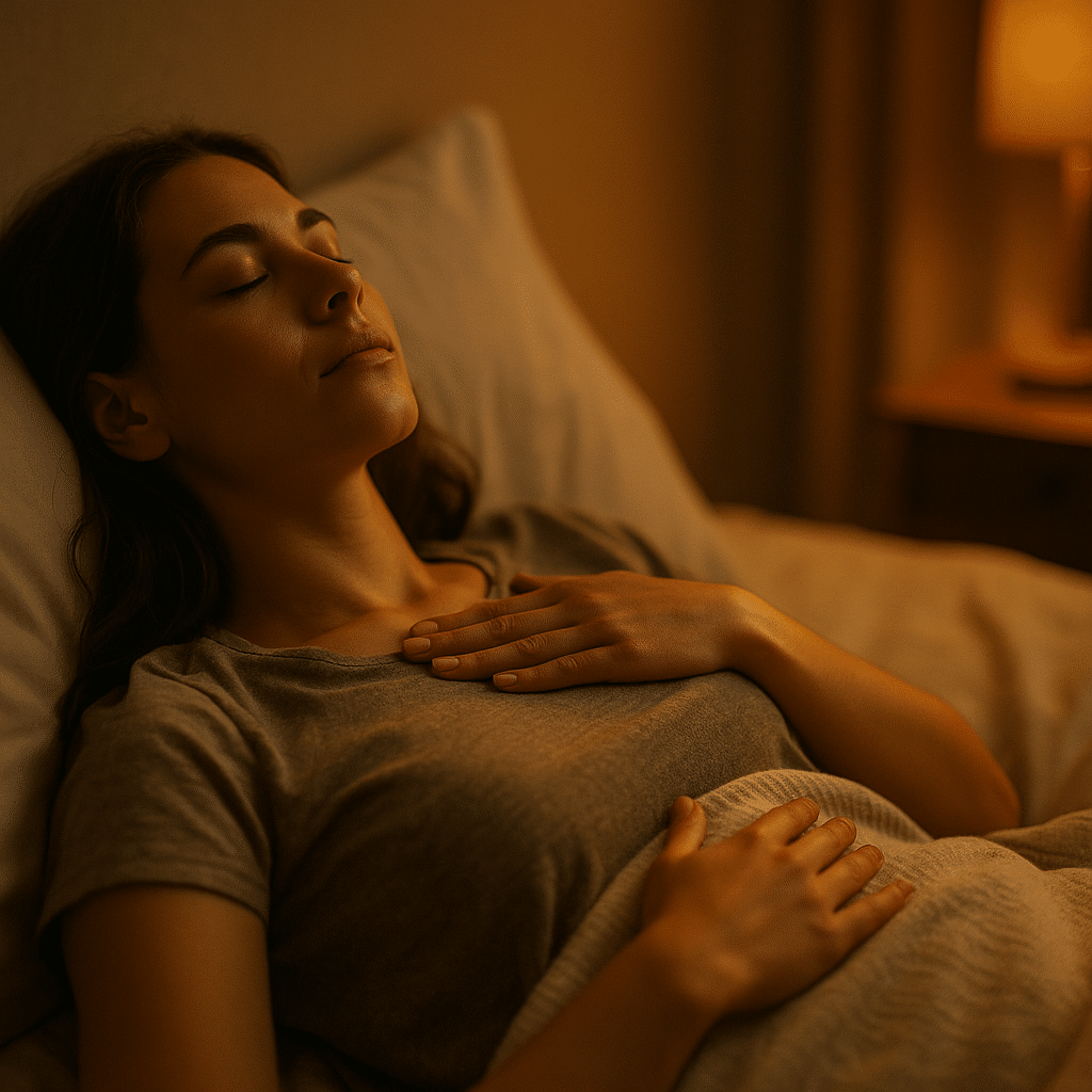 Deep breathing exercises to fall asleep fast — simple steps you can repeat nightly.