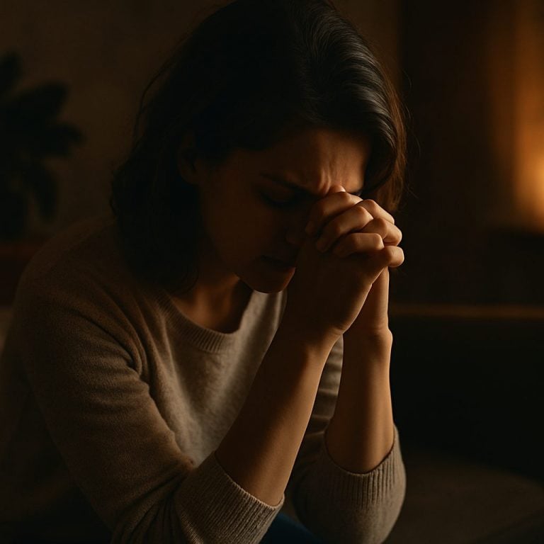 Feeling overwhelmed quick grounding prayer—breathe, pray, and reset.