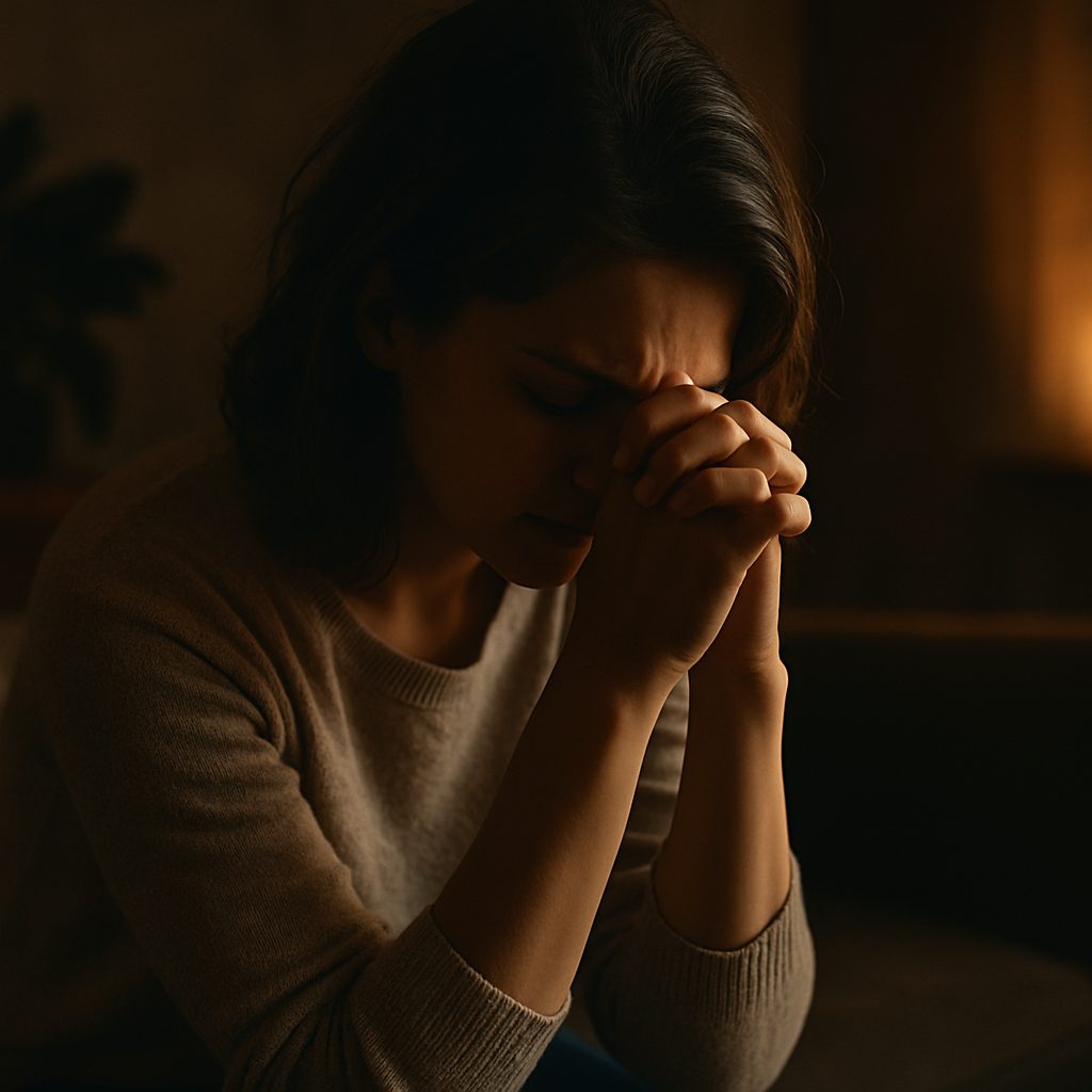 Feeling overwhelmed quick grounding prayer—breathe, pray, and reset.