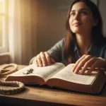A person finding hope through bible reading about faith, illustrating how scripture provides an anchor in difficult times.