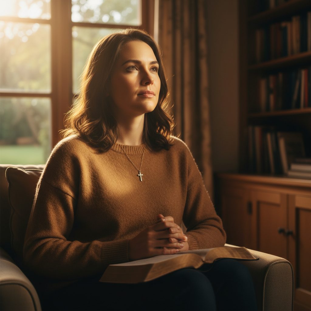 Understanding a Christian Mental Breakdown: Finding Hope in Crisis A person sits alone, illustrating the need for a nervous breakdown christian perspective and hope during a mental health c...
