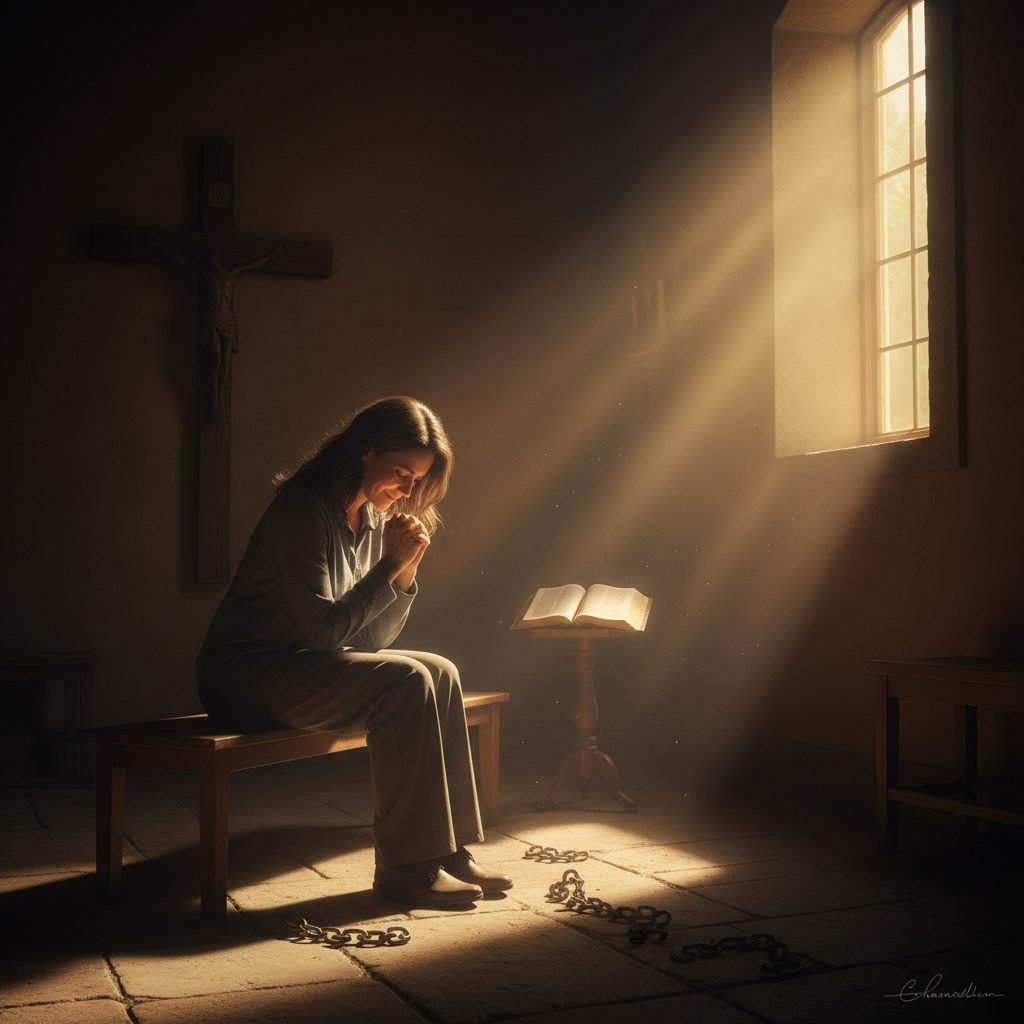 Finding Hope in the Darkness: A Christian Perspective on Nervous Breakdown A lone figure in a dark room finds solace, embodying the nervous breakdown christian perspective and hope for light in the...