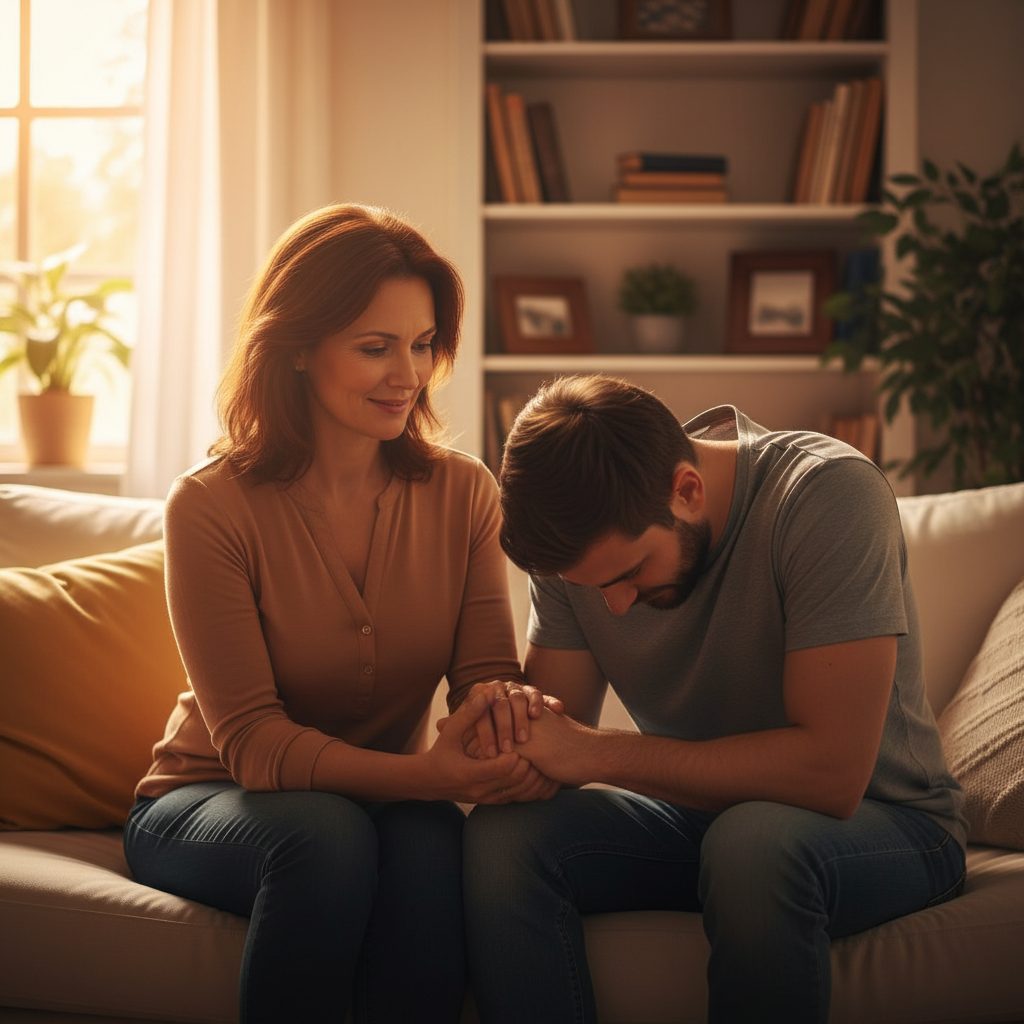 A caring person provides emotional breakdown support, a key step in exploring nervous breakdown treatment options and time...