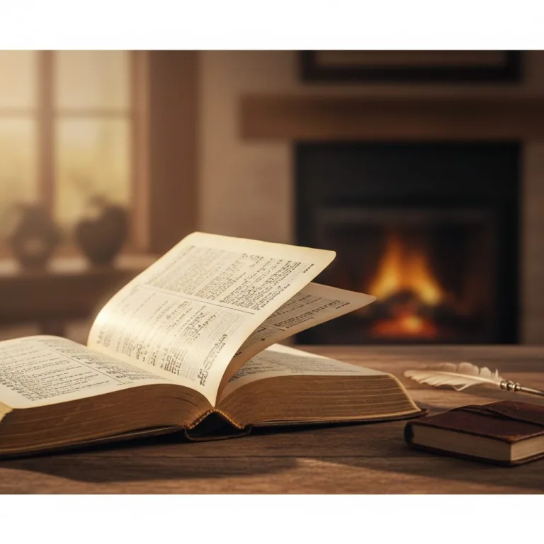 An open, aged Bible showing scripture verses that teach about the power of prayer in the bible, with soft light illuminati...