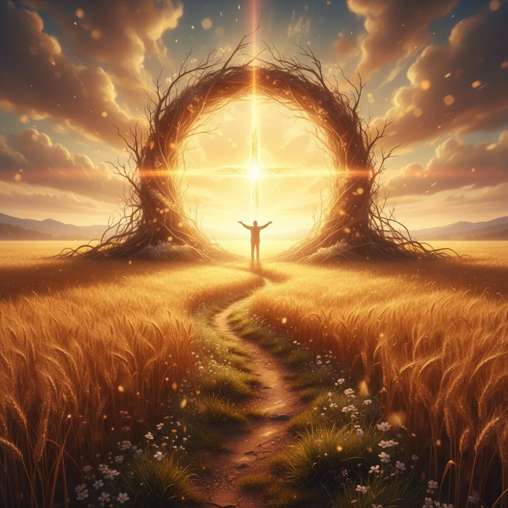 Understanding the Nature of God in Christianity Conceptual art exploring christianity and god, depicting heavenly light to symbolize the Christian understanding of God's ...