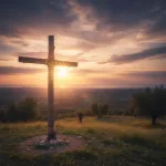 A christianity picture illustrating the core beliefs of the faith with the primary symbol of the cross.