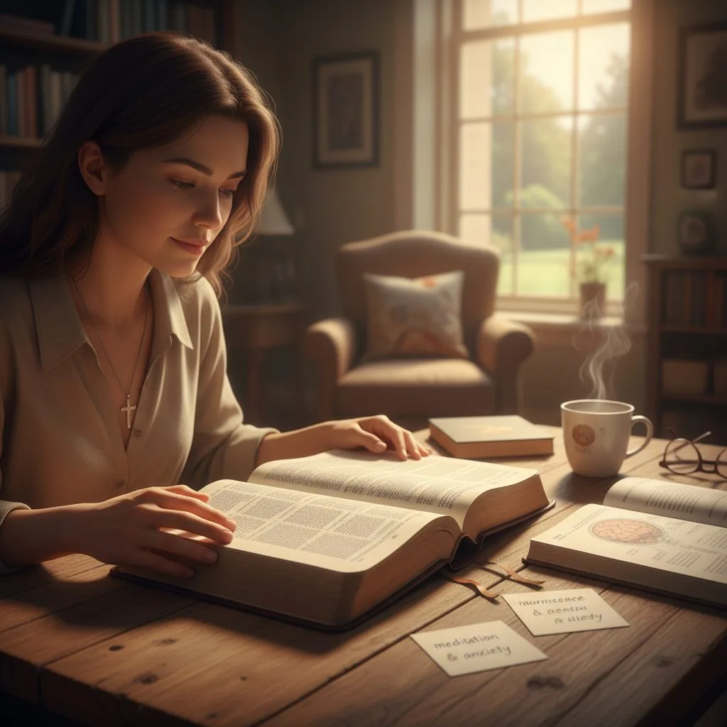 What the Bible Says About the Prayer of Faith A woman studies the scriptures in her Bible to understand the biblical principles that define the prayer of faith.