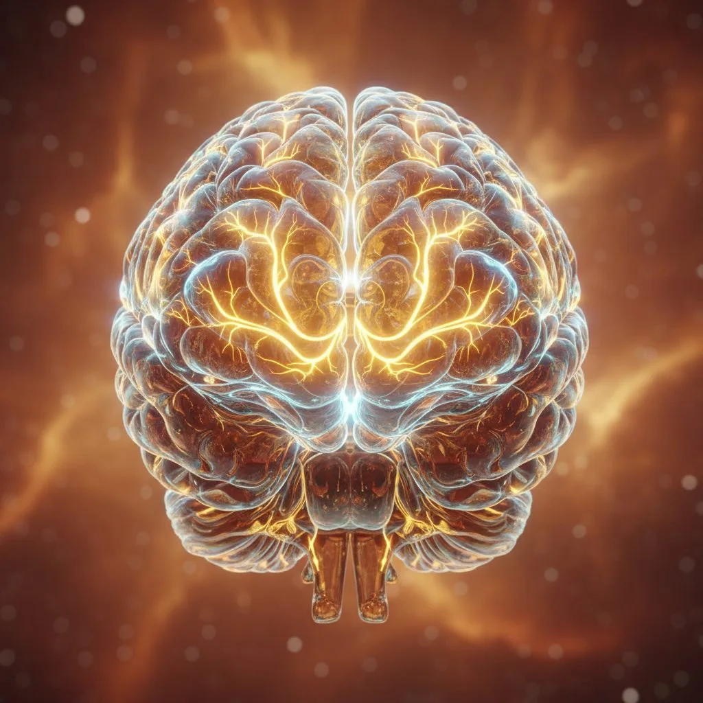 An illustration of a human brain with glowing neural pathways, demonstrating how the science of steadfastness is connected...