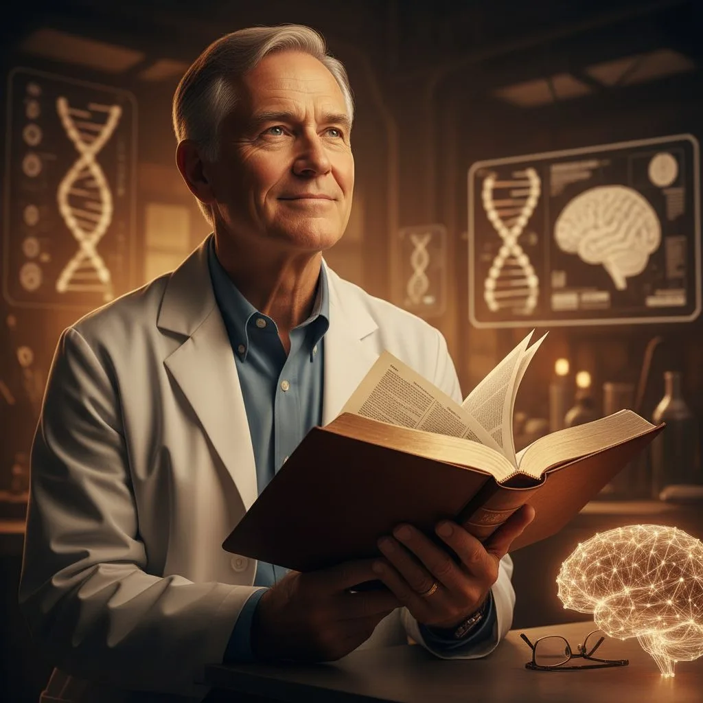 Dr. Francis Collins, a renowned bible scientist, who led the Human Genome Project and authored