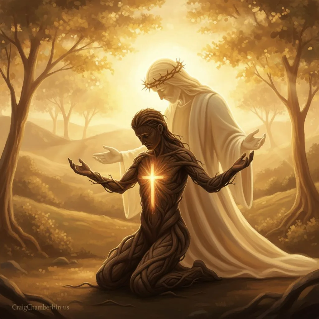 What It Means to Find Your True Identity Into Christ Illustration of a believer whose identity is found by being into Christ, symbolizing a profound spiritual union.