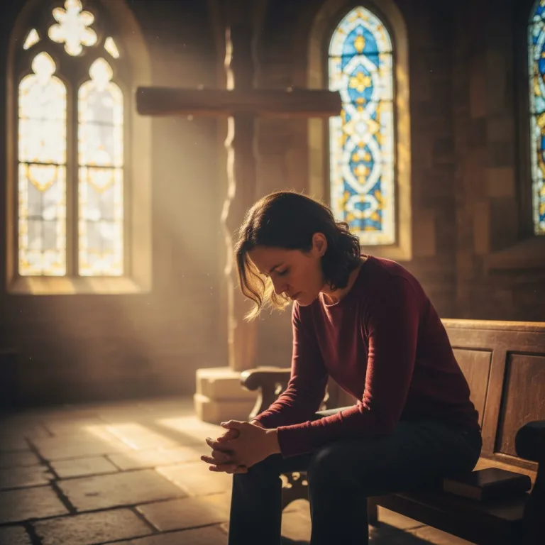 faith have - A person sits in quiet contemplation, representing the challenge to have faith while experiencing feelings of do